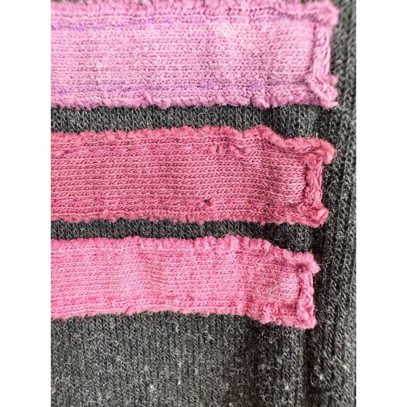 Aviator Nation Charcoal Hoodie with Pink and Blue Stripes - Picture 7 of 9